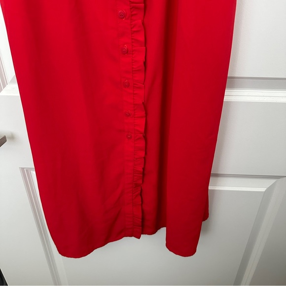 Topshop Red Dress Size 10 - Picture 4 of 10